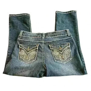 Nine West Jeans Date Night Fit Missy 8/29, EUC, Thick Stitch, Embroidered Pocket